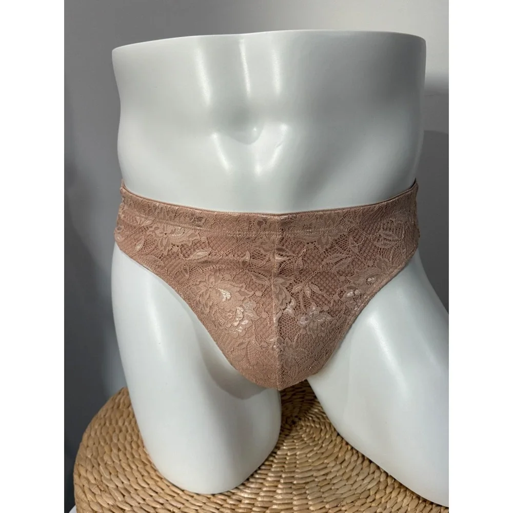 Cosabella Never Say Never Men's Classic G-String Lace Thong S Sette NWT